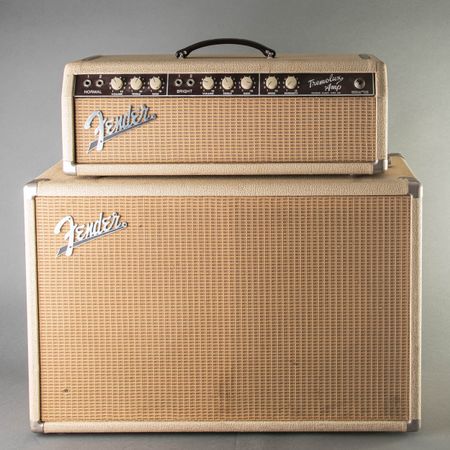 Fender Tremolux 6G9-B w/ 2x10 Piggyback Cabinet 1962, Blonde thumbnail