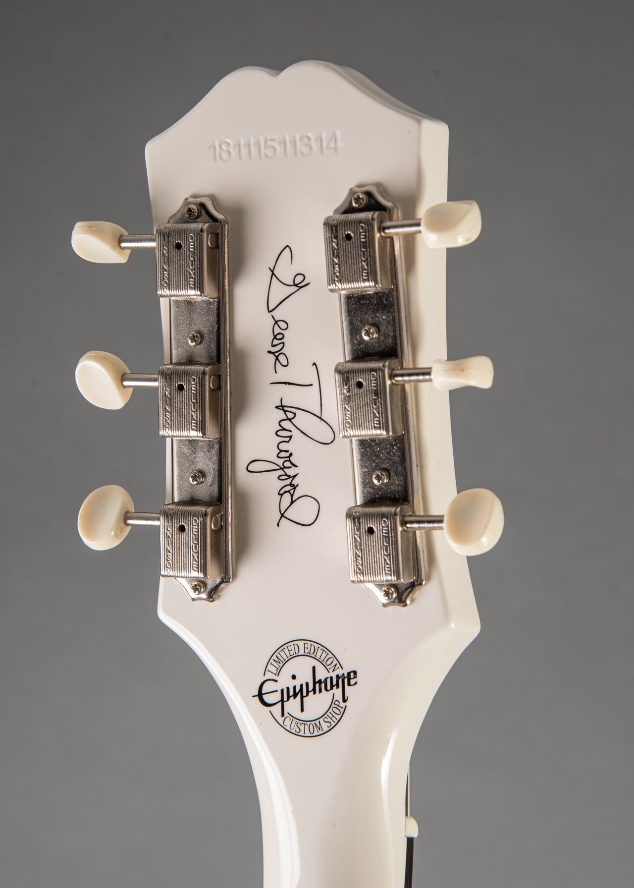 エピフォン　カスタムショップES-125TDC ジョージソログッドモデル　激レア George Thorogood “White Fang” ES-125TDC, Bone White | Epiphone