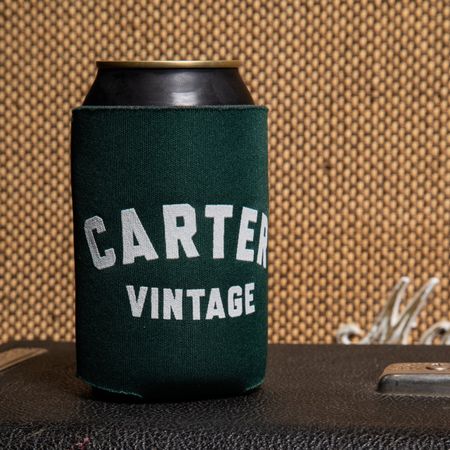 Carter Vintage Block Logo Koozie - Green thumbnail