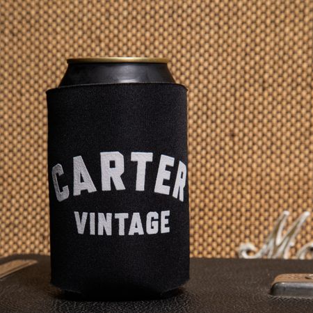 Carter Vintage Block Logo Koozie - Black thumbnail