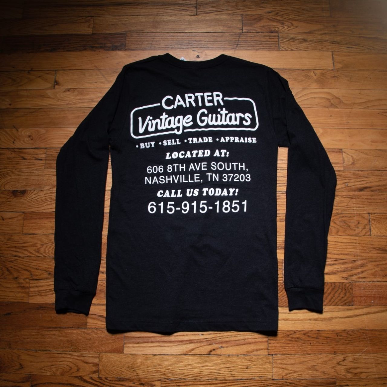 Carter Vintage - Carter Vintage Guitars Black Long Sleeve Carter Vintage - Carter Vintage Guitars Black Long Sleeve