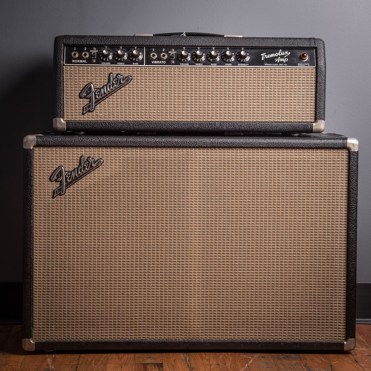 Carter Vintage - Fender Tremolux AB763 Head and 2x10 Cabinet 1965, Black |  Carter Vintage Guitar