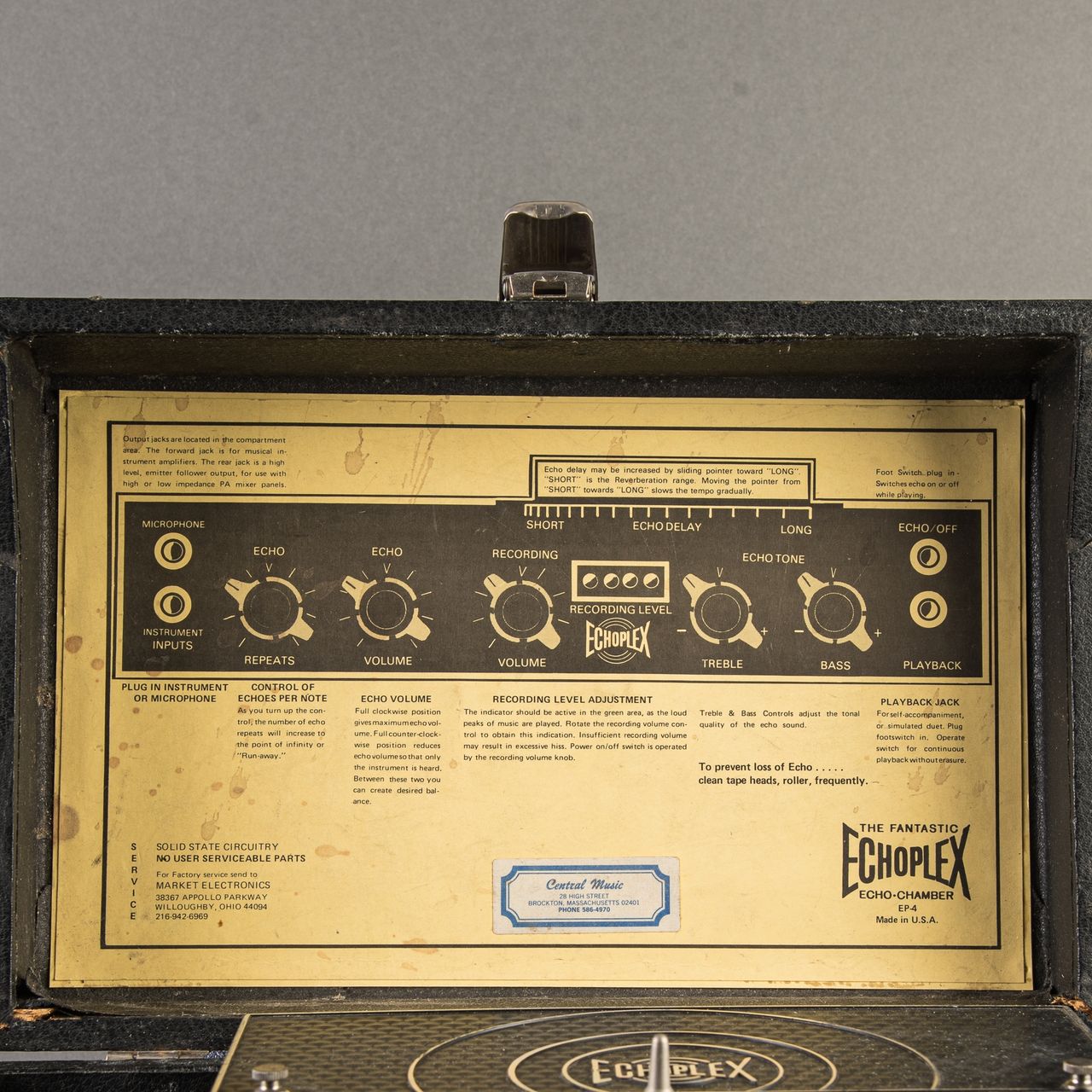 ECHOES／1〜7th　セット Carter Vintage - Maestro EP-4 Solid State Tape Echo 1970's, Black