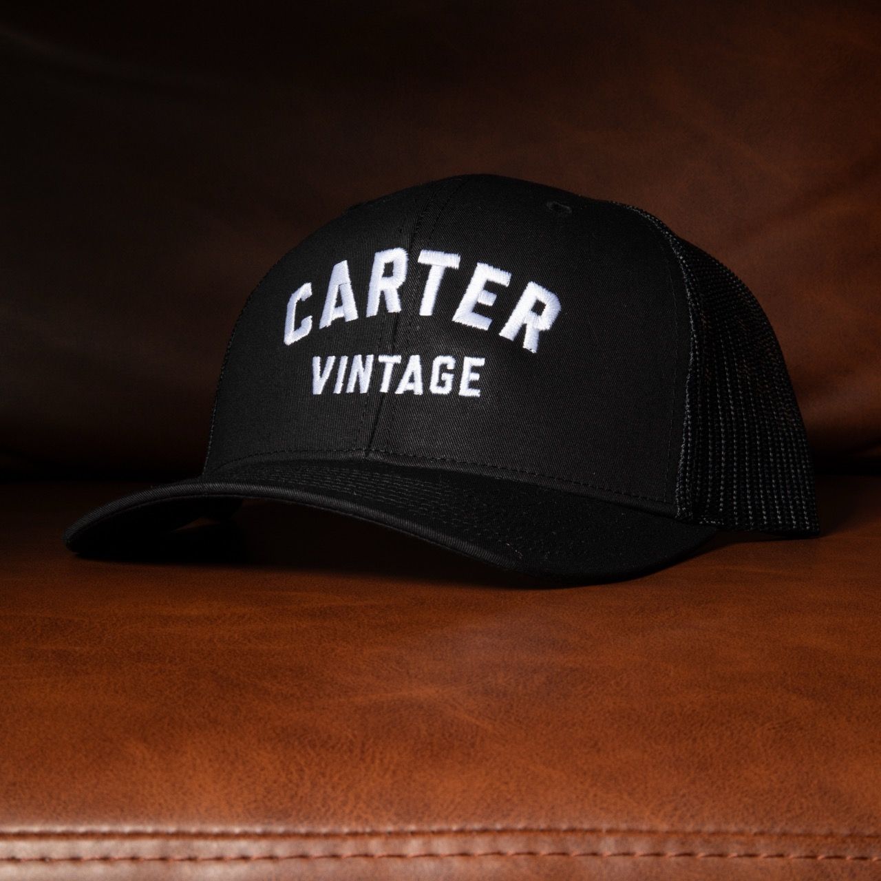 Carter Vintage - Black Block Hat | Carter Vintage Guitar Carter Vintage - Black Block Hat | Carter Vintage Guitar