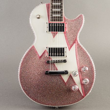 Bourbon "Lightning Queen" Les Paul Style 2025, Pink & Silver thumbnail