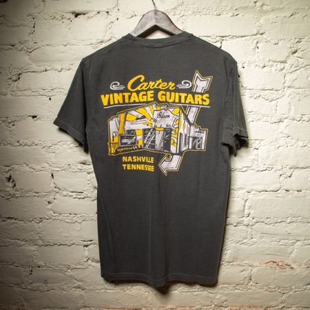 Carter Vintage Guitars Black and Yellow Mural Tee thumbnail