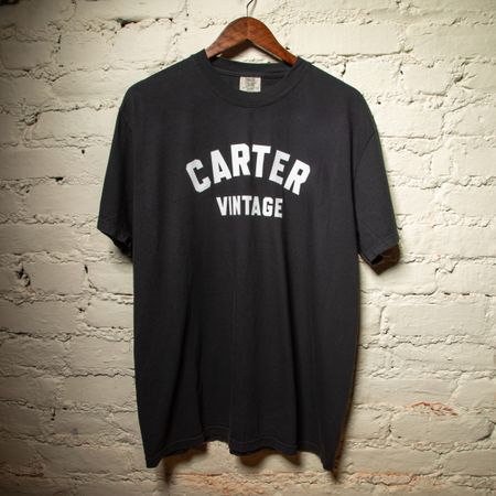 Carter Vintage Block Logo T-Shirt - Black thumbnail