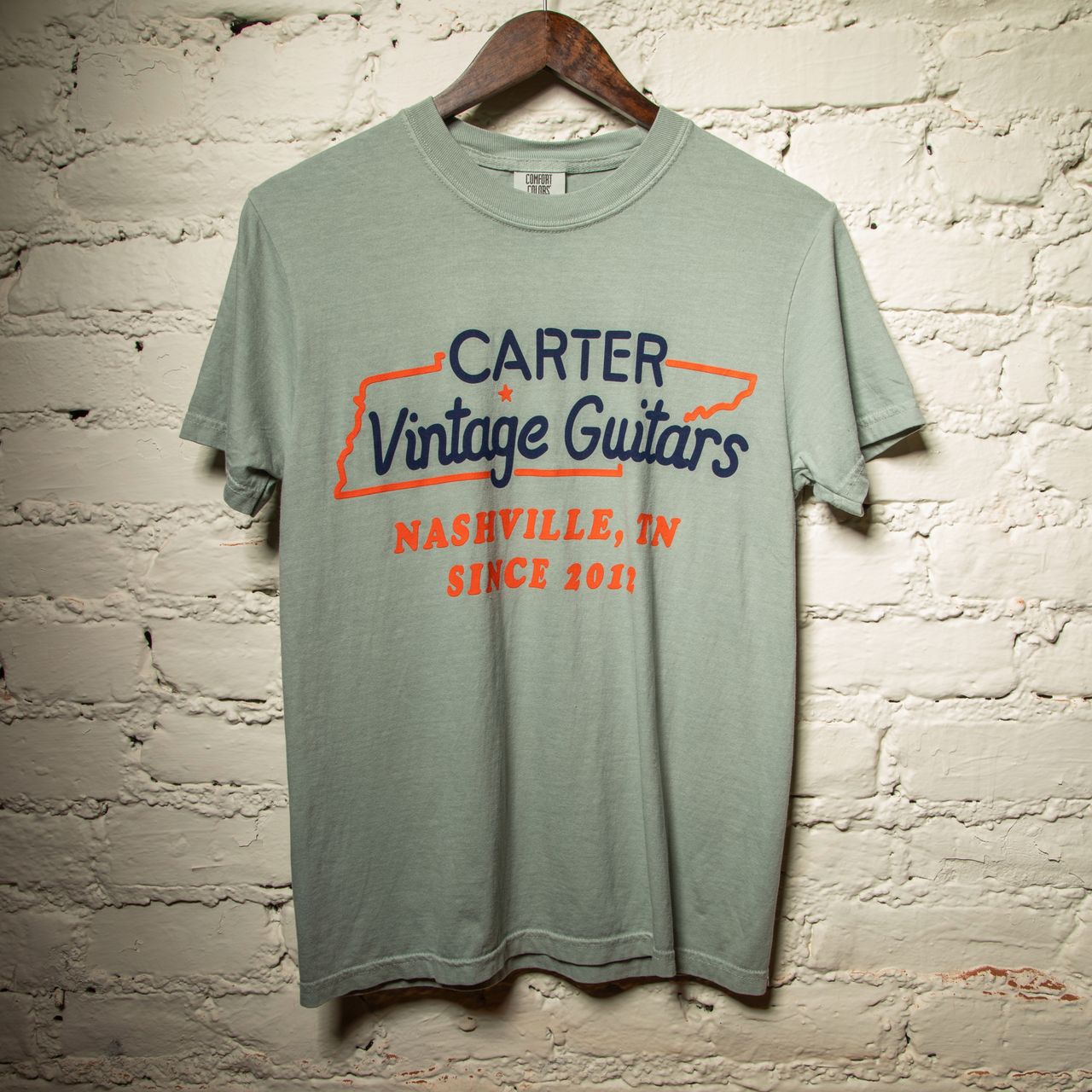 Carter Vintage - Carter Vintage State Logo Shirt - Seafoam
