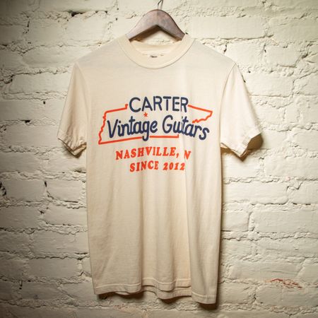 Carter Vintage State Logo Shirt - Ivory thumbnail