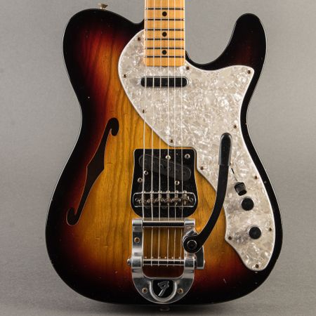 Fender Custom Shop '68 Telecaster Thinline Journeyman 2025, 3 Tone Sunburst thumbnail