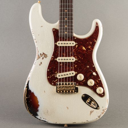 Fender Custom Shop Limited '62 Stratocaster Heavy Relic 2025, Olympic White over 3-tone Sunburst thumbnail