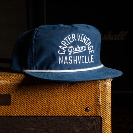 Carter Vintage Blue Rope Hat thumbnail