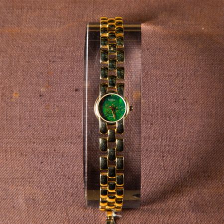 1980's Vintage Green Quartz Watch thumbnail