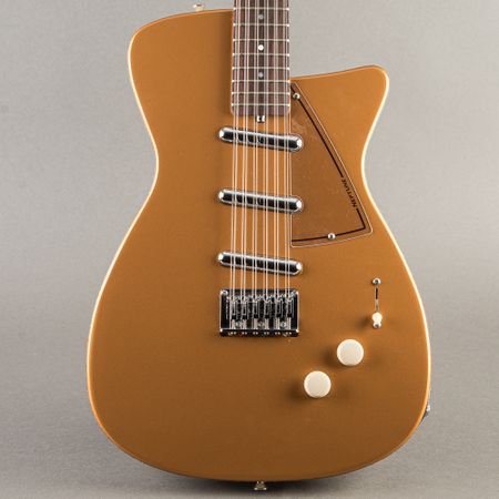 Jerry Jones Neptune 12 string 2007, Gold Metallic thumbnail