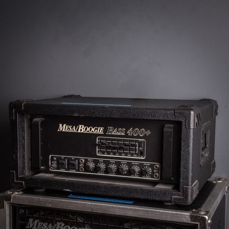 Mesa Boogie 400+ Plus 500w All-Tube Bass Amp w/ Road Case 1990's, Black thumbnail