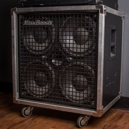 Mesa Boogie 4x10 Bass Cabinet w/ Road Case 1990's, Black thumbnail