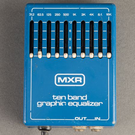 MXR Ten Band Graphic Equalizer 1970s, Blue with Block Logo thumbnail