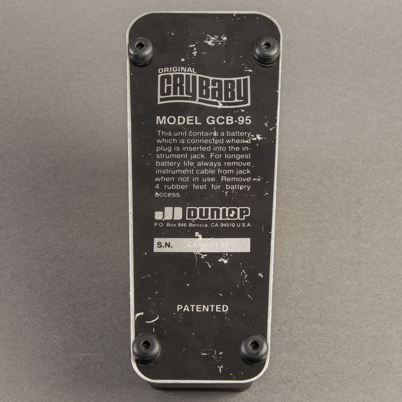 Carter Vintage - Dunlop Crybaby Wah Pedal GCB-95 1980s
