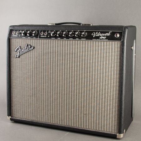 Fender '64 Vibroverb Custom w/ Factory SRV Diaz Mods 2005, Black thumbnail