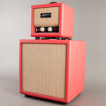 Milkman Sound Hi-Fi 5W Mini Amplifier Head and 10" Speaker Cabinet, Red thumbnail