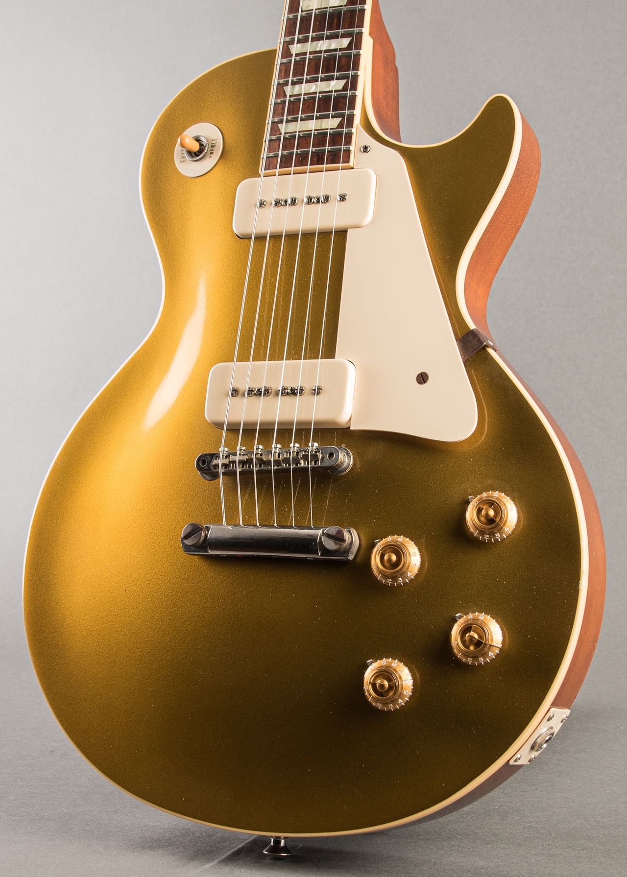 ギター Gibson Custom Shop 1956 Les Paul Goldtop Gibson 1956 Les Paul Gold Top Custom Shop Reissue - Double