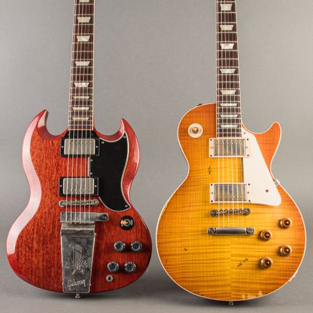 Gibson  Custom, Art & Historic Gary Rossington SG & Les Paul (Pair) 2003, Cherry thumbnail