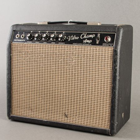 Fender Pre-CBS Vibro-Champ AA764 owned by Daniel Donato 1964, Black thumbnail