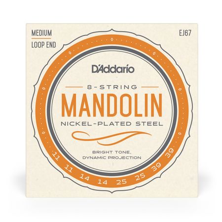 D'addario Nickel-Plated Mandolin Strings EJ67 thumbnail