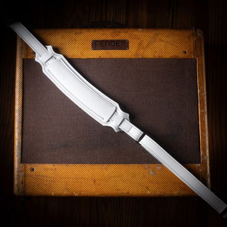 Franklin White Bison Leather Guitar Strap thumbnail