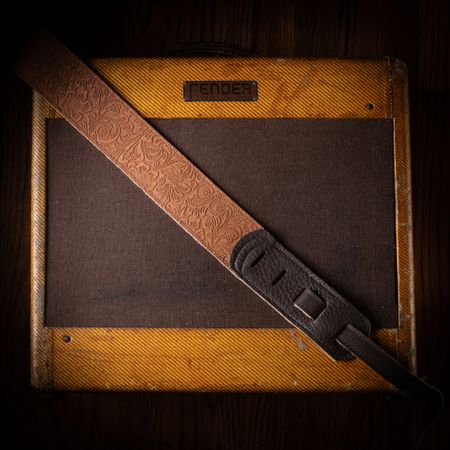 Franklin Embossed Suede Guitar Strap thumbnail