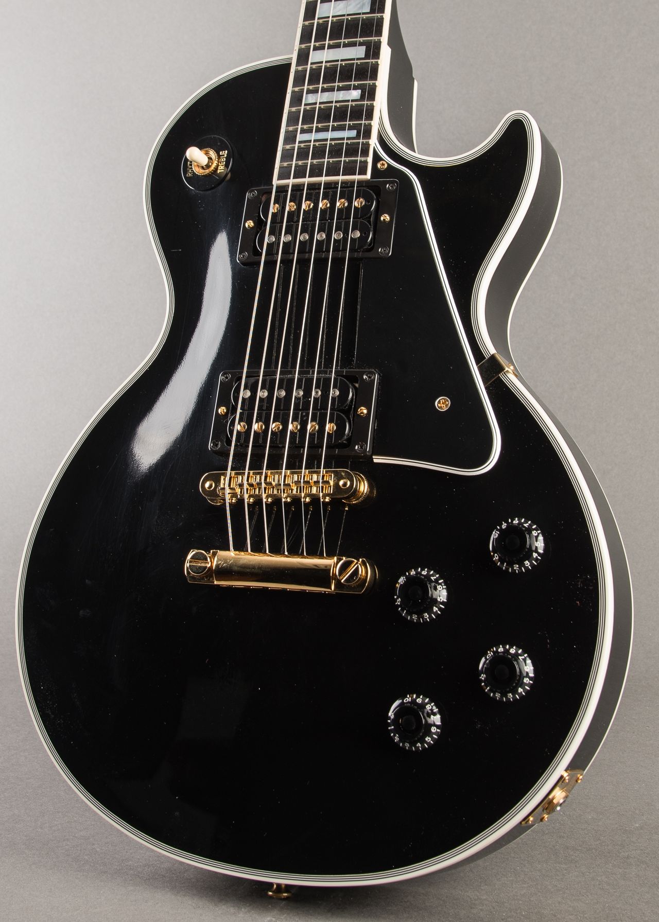 ギター Guitar Factory Les Paul Custom type gfc Grass Roots Les Paul Custom Model Black ESP Electric Guitar