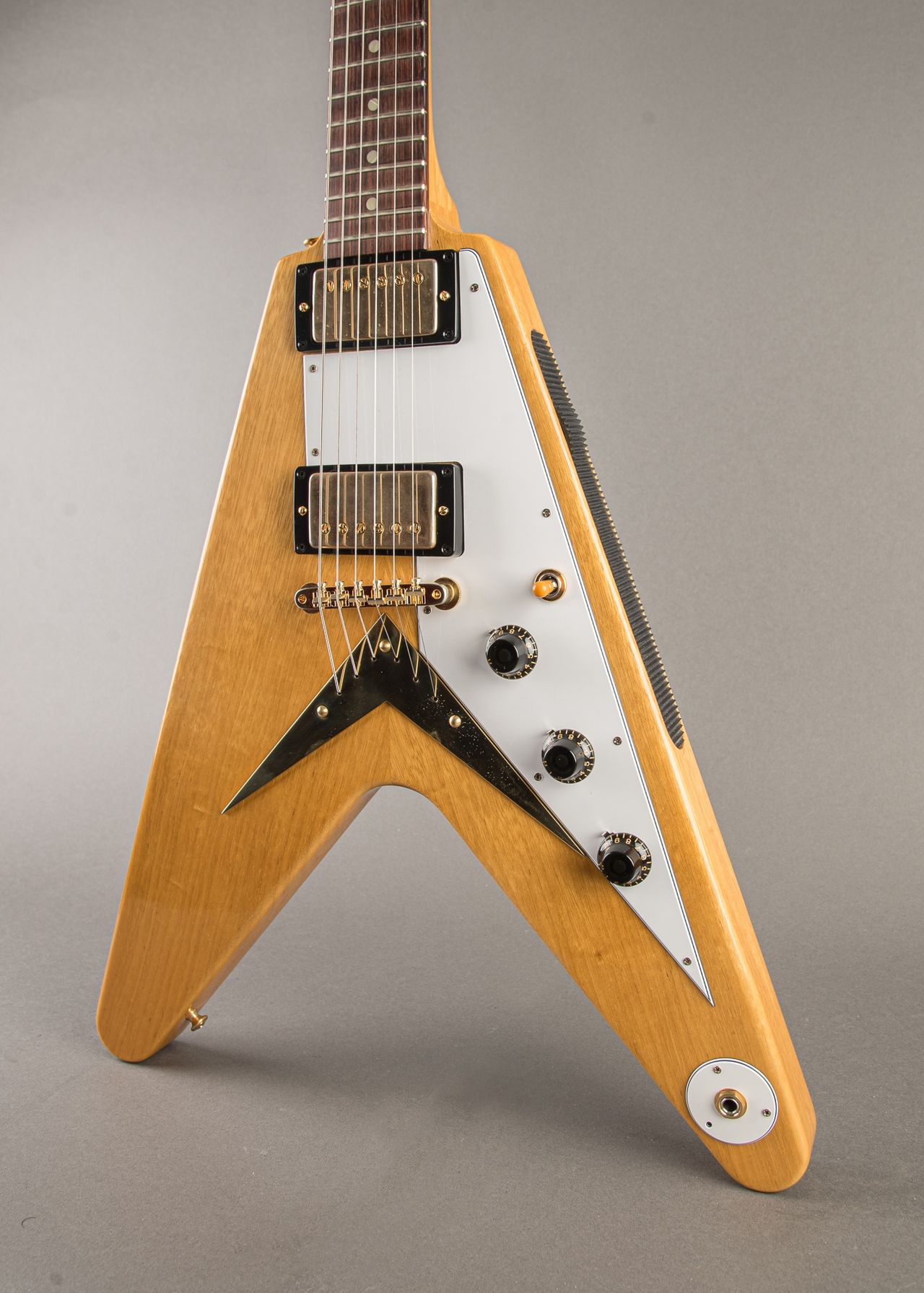 男性に人気！ 1958 Gibson - Vintage Carter Korina Natural 2025, V Flying ギター