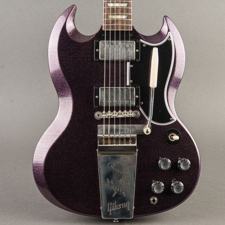 Gibson Custom Shop '64 SG Standard Reissue "CME Spec" Murphy Lab Ultra Light Aged 2024, Antique Purple Sparkle thumbnail
