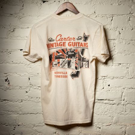 Carter Vintage Guitars Ivory Mural Tee thumbnail