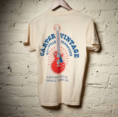 Carter Vintage Guitars Ivory, Red, and Blue Festival Tee thumbnail