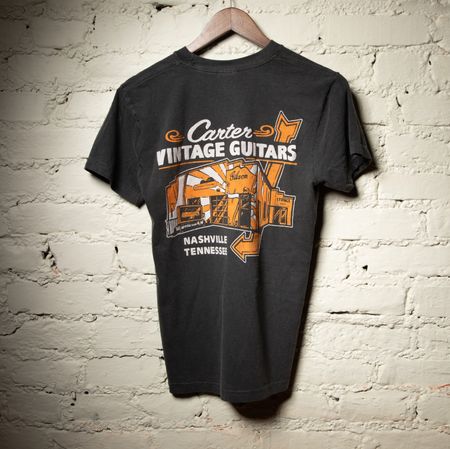 Carter Vintage Guitars Charcoal Mural Tee thumbnail