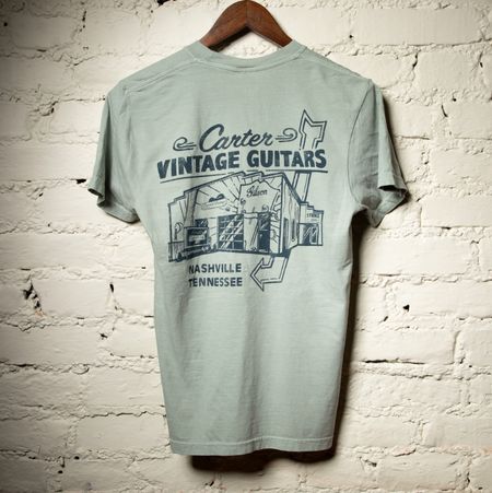 Carter Vintage Guitars Aqua Mural Tee thumbnail