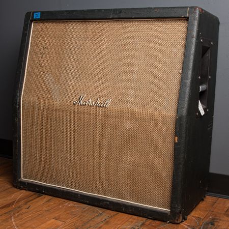 Marshall 1960A 4x12 Basketweave Slant Cabinet w/ G12M 20w 1968, Black thumbnail