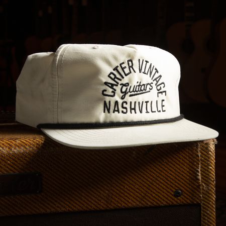 Carter Vintage Cream Rope Hat thumbnail