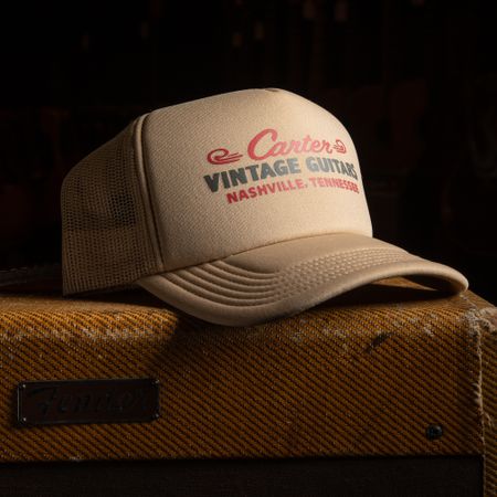 Carter Vintage Khaki Foam Trucker Hat thumbnail