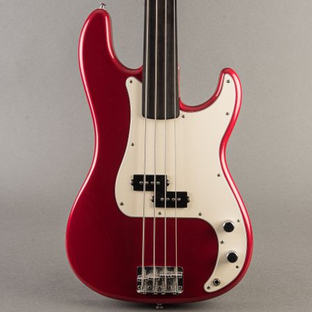 Fender Precision Bass Fretless 1980, Candy Apple Red thumbnail