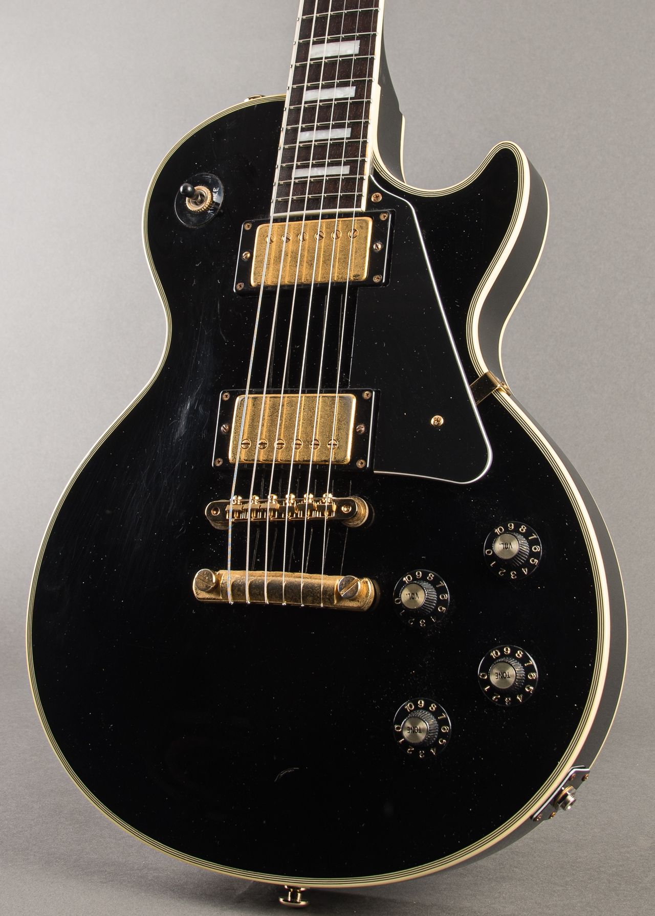 美品 Burny バーニー RLC-60 LesPaul Custom ブラック Carter Vintage - Burny RLC-60 Les Paul Custom 1990s, Ebony