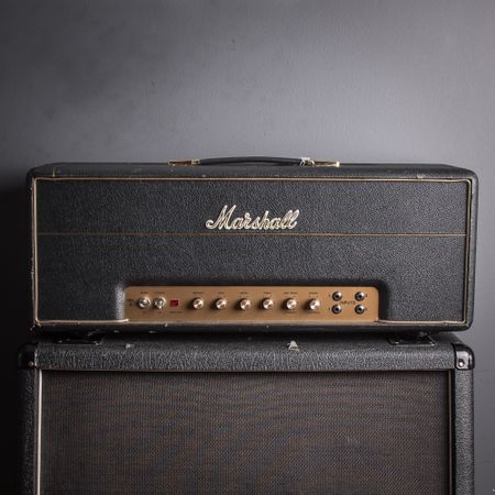 Marshall Super Lead 1959 100w Head Modded by David Bray 1995, Black thumbnail