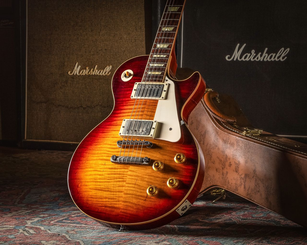 ギター Gibson 1959 Les Paul Light Aged Gibson Custom Shop 1959 Les Paul Standard Reissue Sunrise