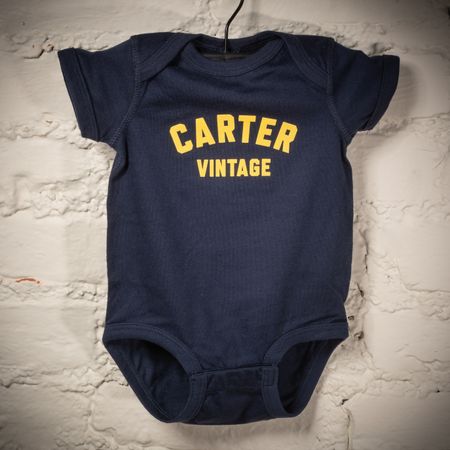 Carter Vintage Navy Onesie thumbnail