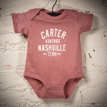 Carter Vintage Pink Onesie thumbnail