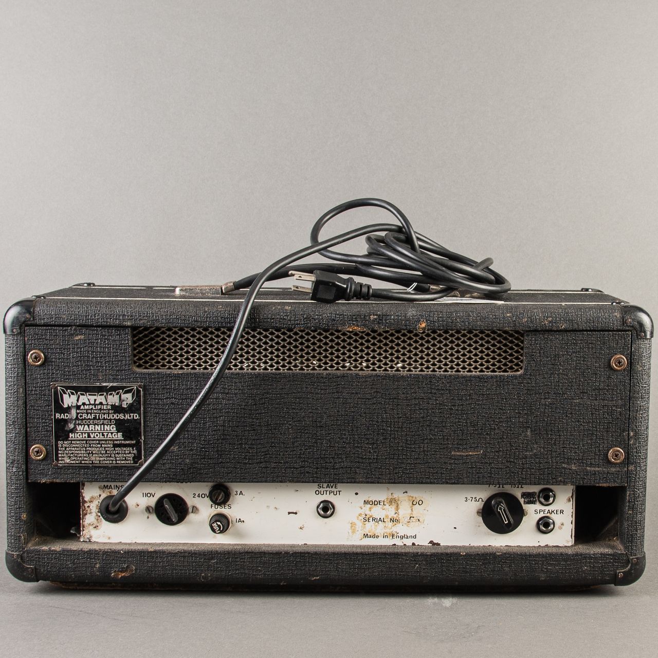 ギター GT100 Carter Vintage - Matamp GT100 Head 100w 1970's, Black | Carter