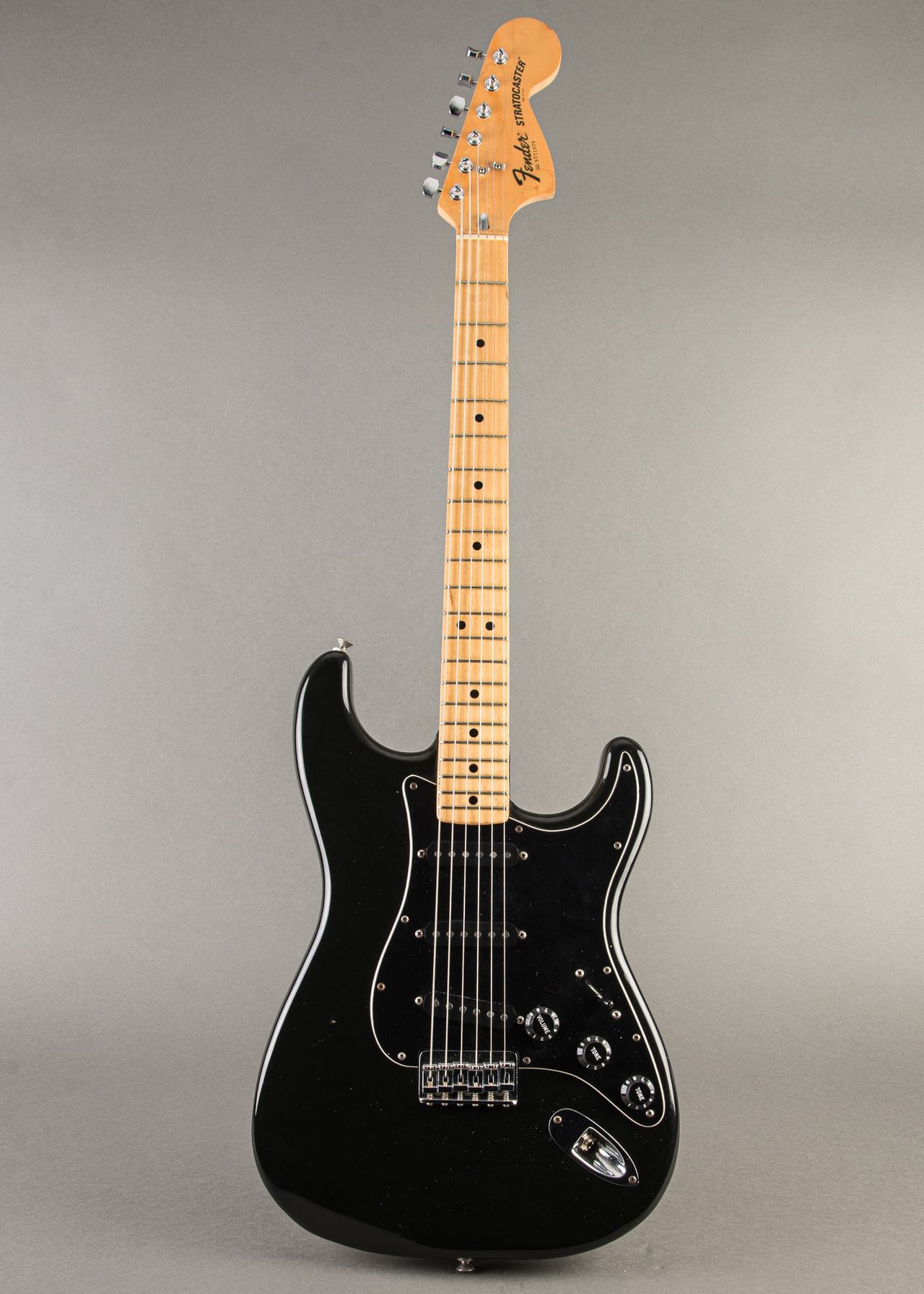 Fender フェンダー Stratocaster Hardtail 1977年 Carter Vintage - Fender Stratocaster Hardtail 1977, Black