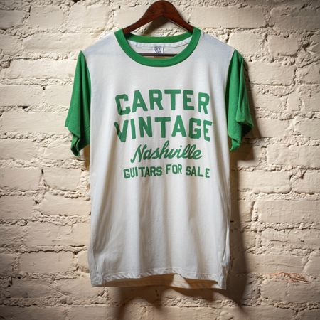 Carter Vintage Guitars Green Ringer Tee thumbnail