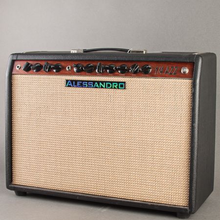 Alessandro 1/4 AZZ Deluxe Reverb Style 1x12 Combo 2020's, Black thumbnail